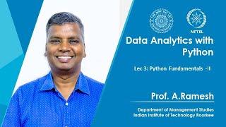 Lec 3, Python Fundamentals -II