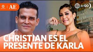 Karla Tarazona and her reconciliation with Christian Domínguez | América Espectáculos (TODAY)