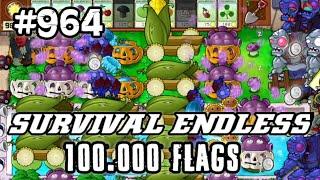 Plants vs Zombies Survival Endless 100000 Flags Part 964 | 19260 - 19280 Flags