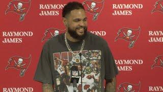 Mike Evans Reacts To Hitting 1,000 Yards For The 11th Time | Press Conference | Tampa Bay Buccaneers
