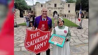 H-E-B giving away free donuts with Salvation Army donation