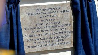 Gosport War Memorial Hospital Centenary stone dedication - Sunday 23rd April 2023