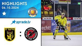 06.10.2024 - Highlights - Tölzer Löwen vs. EHF Passau Black Hawks