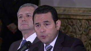 Jimmy Morales alista transición de gobierno en Guatemala