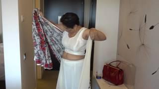 Aruna Sharma wearing Gujarati Sari Rm 674 Ramada Plaza Bucharest OTP for Eforie Nord, Jul 01, 2017