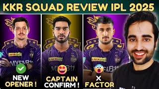 KKR Full Squad REVIEW AND RATING IPL 2025 | KKR NEW CAPTAIN ? Kolkata Playing 11 | Five Sportz