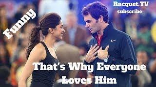 Tennis. Roger Federer - TOP EVER FUNNY Moments (part 1)