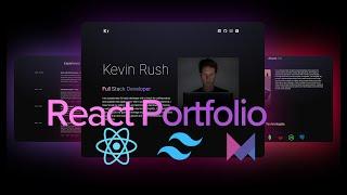 Build and Deploy Responsive React portfolio website: React |  Framer Motion| Tailwind CSS