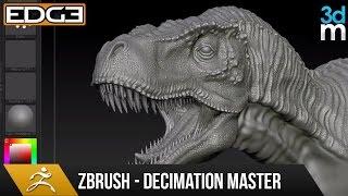 Zbrush Tutorial - Introduction to Decimation Master HD by 3dmotive
