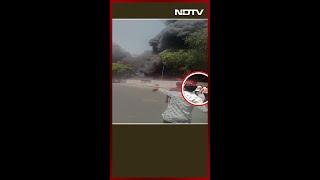 Ahmedabad Plane Crash | New Video Of Lone Survivor Walking Out Of Burning Air India Crash Site