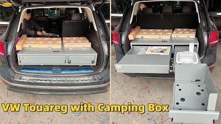 VW Touareg with Camping Box| SUV with Metal Camper Box