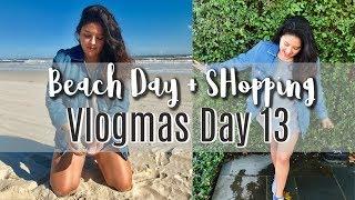 Beach Day in Corpus Christi + Shopping// Vlogmas day 13!