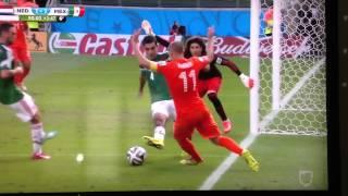 Clavado de Robben vs México Mundial 2014