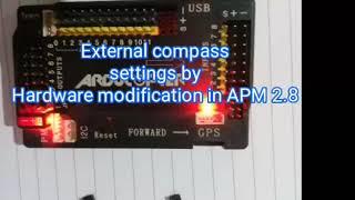 External compass setup for APM 2.8,#APM2.8,#diy