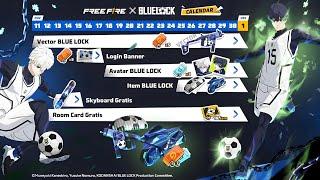 FREE FIRE X BLUE LOCK REWARDS  | BLUE LOCK EVENT FREE FIRE | free fire new event | Ff New Event