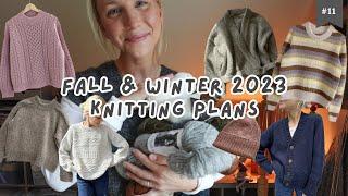 my fall & winter 2023 knitting plans, intentions and pattern/yarn lookbook | knitting podcast ep. 11