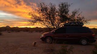Winter VanLife | Driving to warm weather in Tucson, Arizona! (Free Camping for up to 14 days)