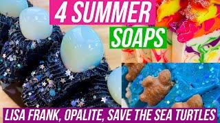 Making Limited-Edition Summer Soaps  Lisa Frank, Opalite, Save the Sea Turtles | Royalty Soaps