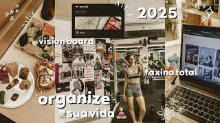 how to organize your life for 2025 | vision board, goals and planning!!