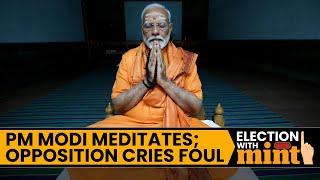 BJP Shares PM Modi Meditation Visuals; Opposition Cries Foul | Watch