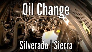 How to change oil in a 2014-2018 Silverado or 2014-2018 GMC Sierra.