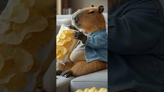 Listen! Mr. Capybara ASMR  Potato Chip Crunch Fest  Soothing Sounds