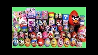 55 SURPRISE EGGS Huge Collectiontoys epic!