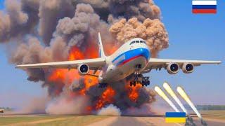 13 Minutes Ago! Russian IL-76 supply plane carrying troops shot down by 'TOW' missile