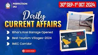 Daily Current Affairs | 30 Sep 01 Oct  2024 |70th BPSC PRELIMS EXAM | PERFECTION IAS #currentaffairs