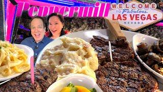 We Ate the Most EXPENSIVE Steak at The Peppermill Las Vegas 