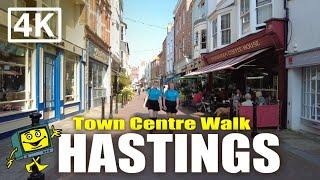 HASTINGS UK - Hastings Town Centre & Old Town Walking Tour 4K