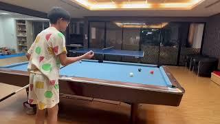 12歲小孩一年多球齡九號球連摸二