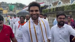 Anchor And Actor Pradeep Machiraju Spotted At Tirumala Temple