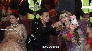 Rakhi Sawant HILARIOUS MOMENT with Prince Narula made wife Yuvika JEAL0US  at Afsana Wedding