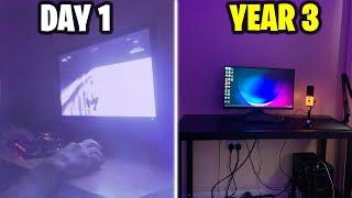 Day 1 vs Year 3 Gaming Setup Progression...