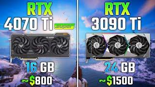 RTX 4070 Ti SUPER vs RTX 3090 Ti | Test in 7 Games