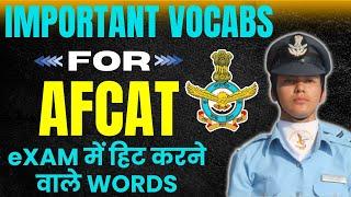 Most Important Vocab for AFCAT | Parmar Defence