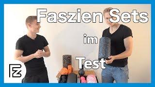 Faszienrolle Set im Test und Vergleich (Blackroll Set, Blackroll Orange Set, diMio Set)