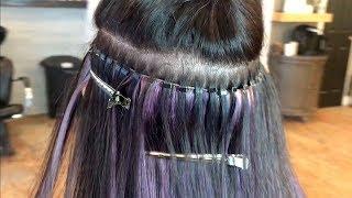 Sew In Hand Tied Weft Hair Extensions - Amethyst Ombré 