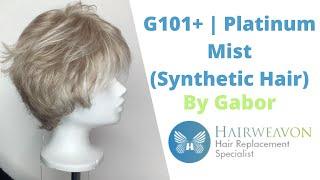 Colour G101+ | Platinum Mist Synthetic Hair by Gabor | Shown on Carte Blanche Wig