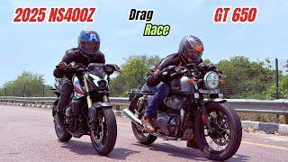 2025 NS400Z UG vs Continental GT 650 Performance Test
