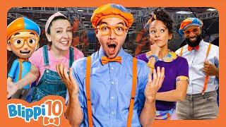 Blippi's Top 10 Adventures With Friends! | Educational Videos for Kids | Blippi and Meekah Kids TV