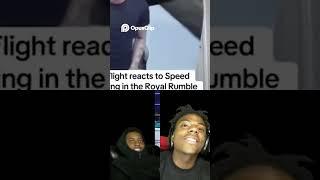 Flight reacting to speed at the wwe!! #ishowspeed