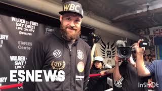 (RAW) What Tyson Fury Said When He Met Elie Seckbach - EsNews Boxing