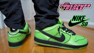 NIKE SB X POWERPUFF GIRL "BUTTERCUP" REVIEW & ON FEET | RELEASE WAS TRASH 