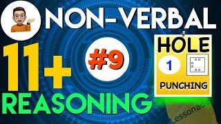 11 Plus Non Verbal Reasoning - Type 9 : Hole Punching/Paper cutting - Part 1 | Lessonade