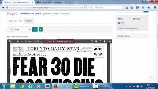 How to use the Toronto Star Digital Newspaper Archive for Historical Research