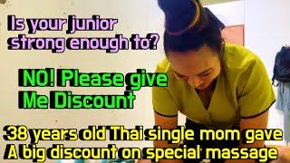 A Weird Rural Thai massage,38 years old Thai single mom did special massage,gave big discount part-2