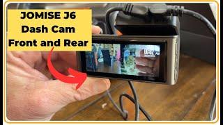 JOMISE J6 Dash Cam Front and Rear Review