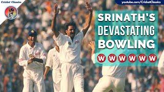 Javagal Srinath 6/21 Devastating Spell Scripts Dramatic Win for India!! Ind vs SA 1st Test 1996